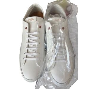 Good Man White Leather Low Top Lace Up EDGE Sneakers New in Box Size 16